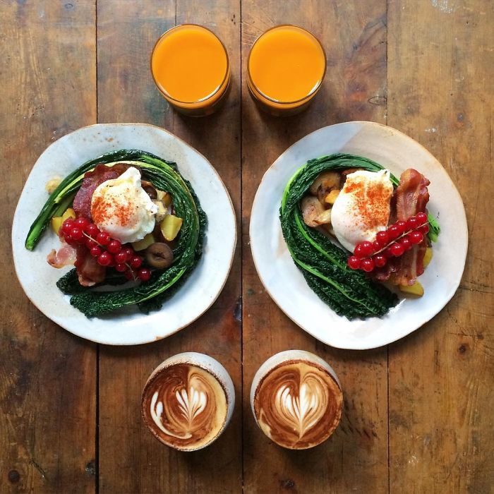 Symmetrical Breakfasts