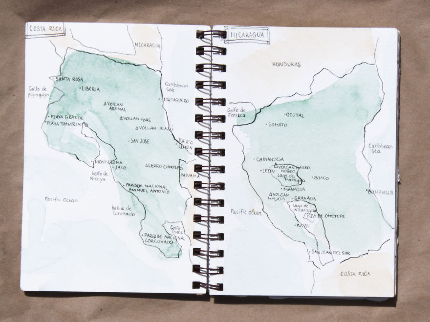 Travel Sketchbook Of My Trip To Central America
