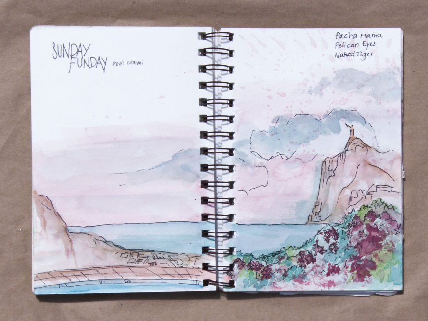 Travel Sketchbook Of My Trip To Central America