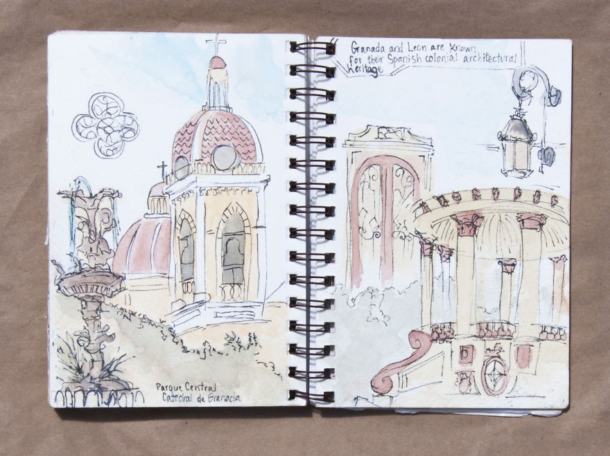 Travel Sketchbook Of My Trip To Central America