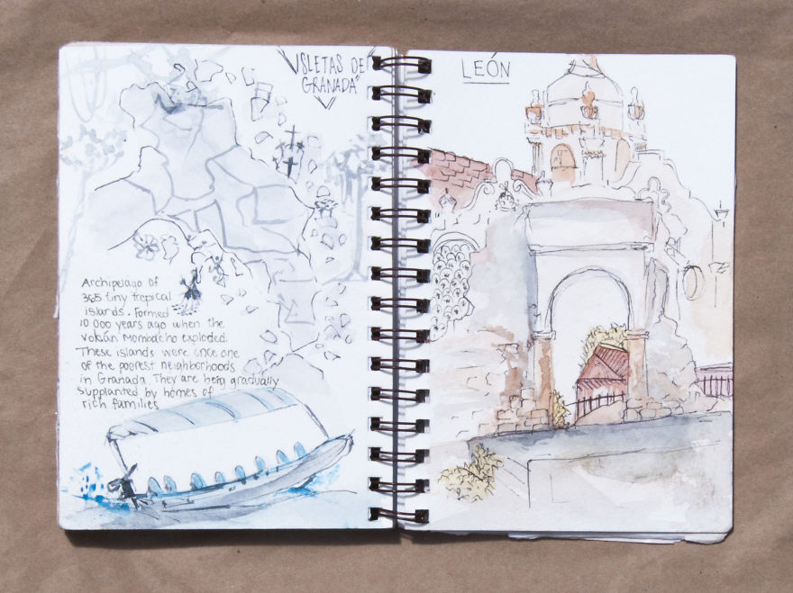 Travel Sketchbook Of My Trip To Central America