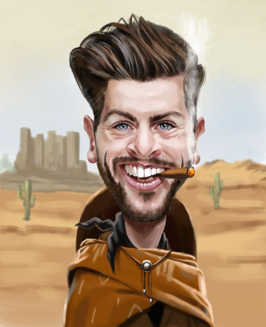 We Draw Caricature Portraits And Their Facebook Covers