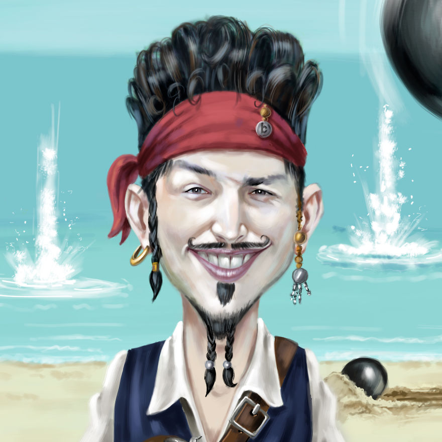 We Draw Caricature Portraits And Their Facebook Covers