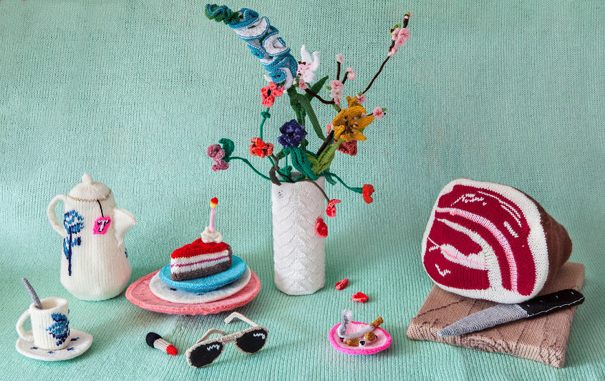 We Knit The Unknittable: Meat, Champagne, Perfume And More