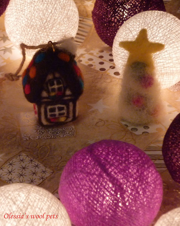 Needle Felted Christmas Tree