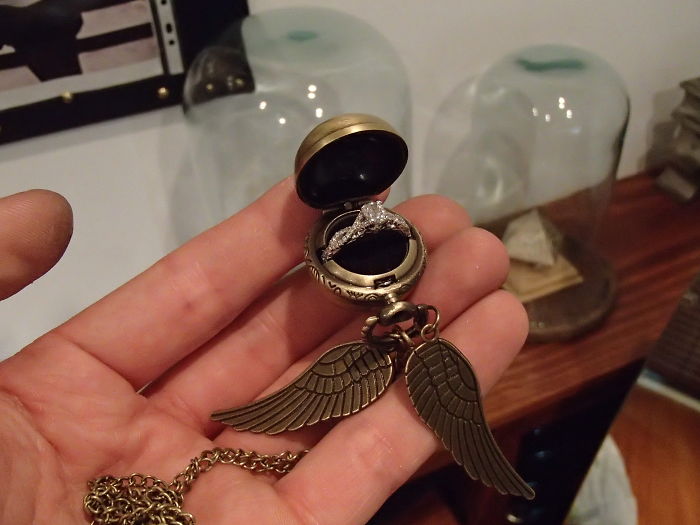 Golden Snitch Ring Box