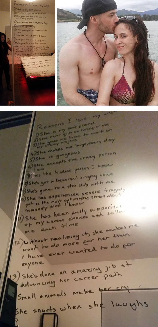 Loving Husband Lists All The Reasons He Loves His Wife Who Is Battling Depression