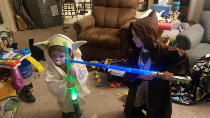 Obi Wan And Yoda Sparring Practice