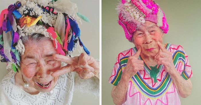 93-Year-Old Grandmother Models Her Granddaughter’s Clothes