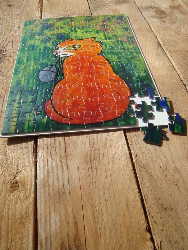 Cat Puzzle For Cold Winter Evenings