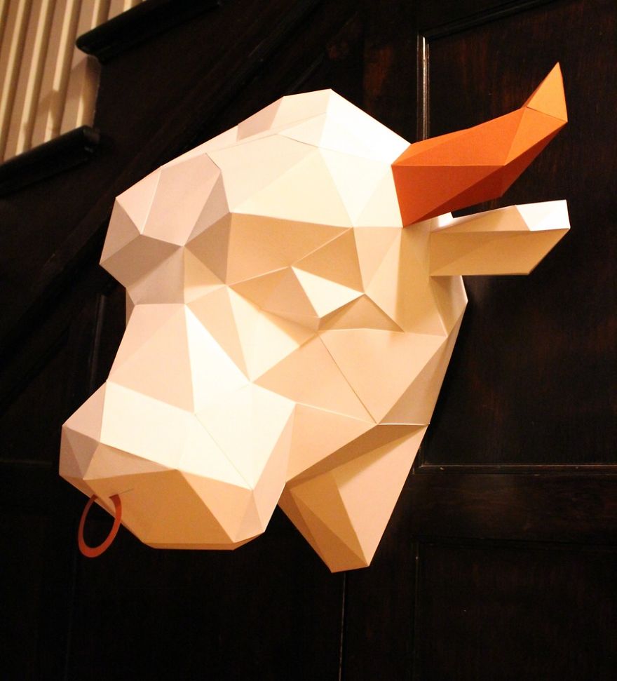I Make Animal Heads Out Of Paper I Make Animal Heads Out Of Paper