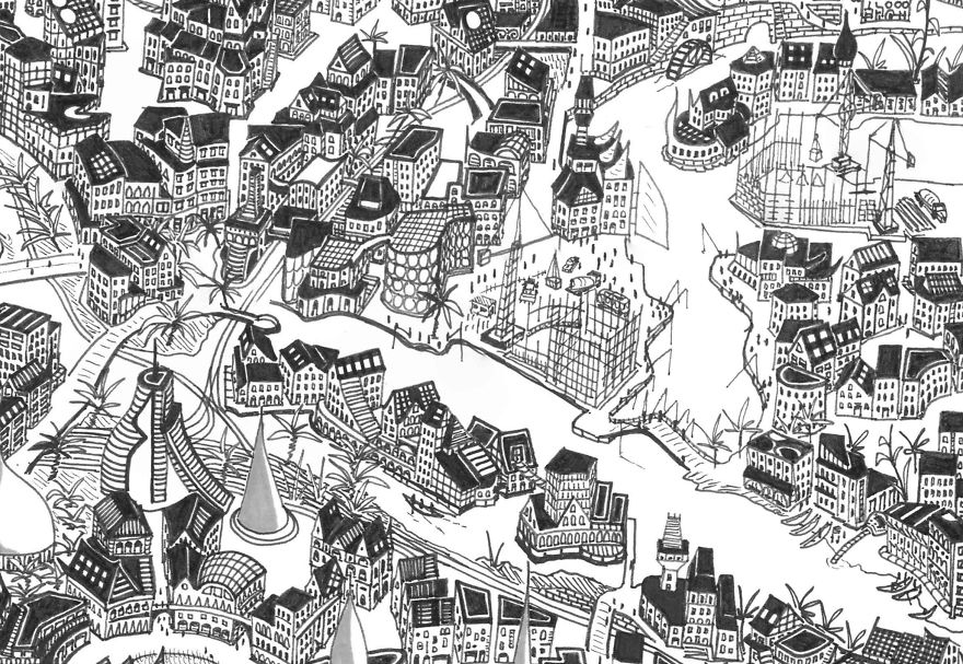 I've Been Developing This Maze City For 5 Years While Travelling Around The World