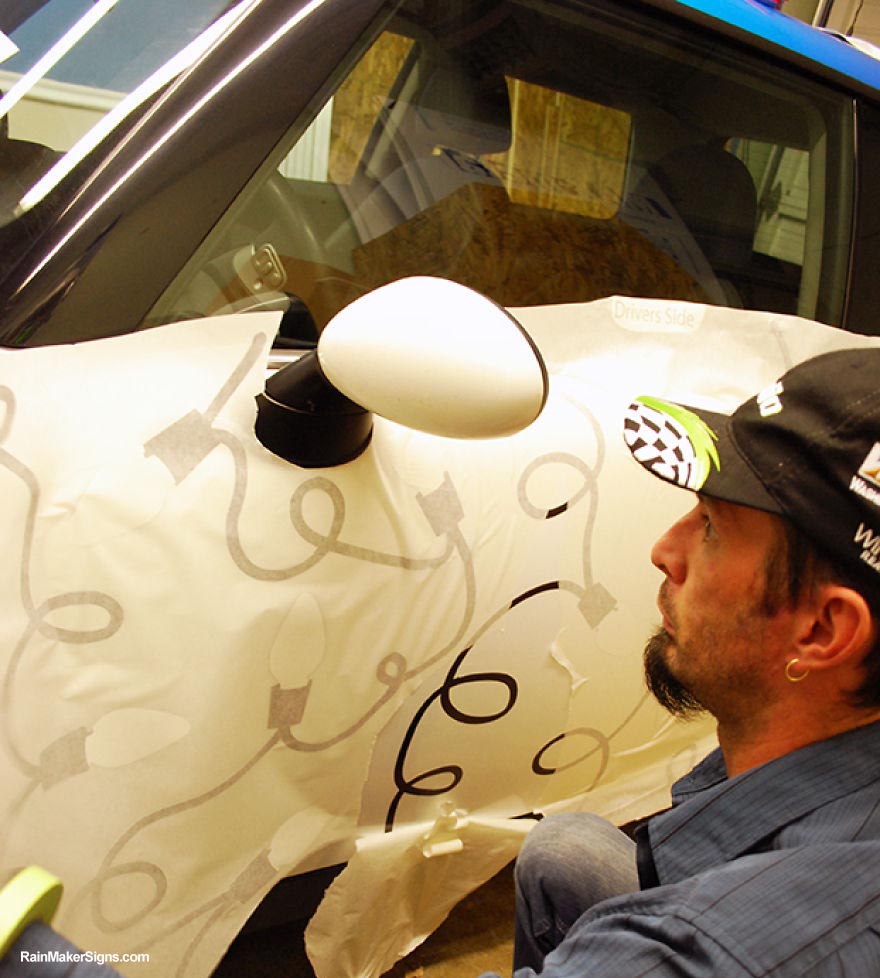 My Mini Cooper Became A Rolling Holiday Greeting After I Wrapped It In Christmas Paper