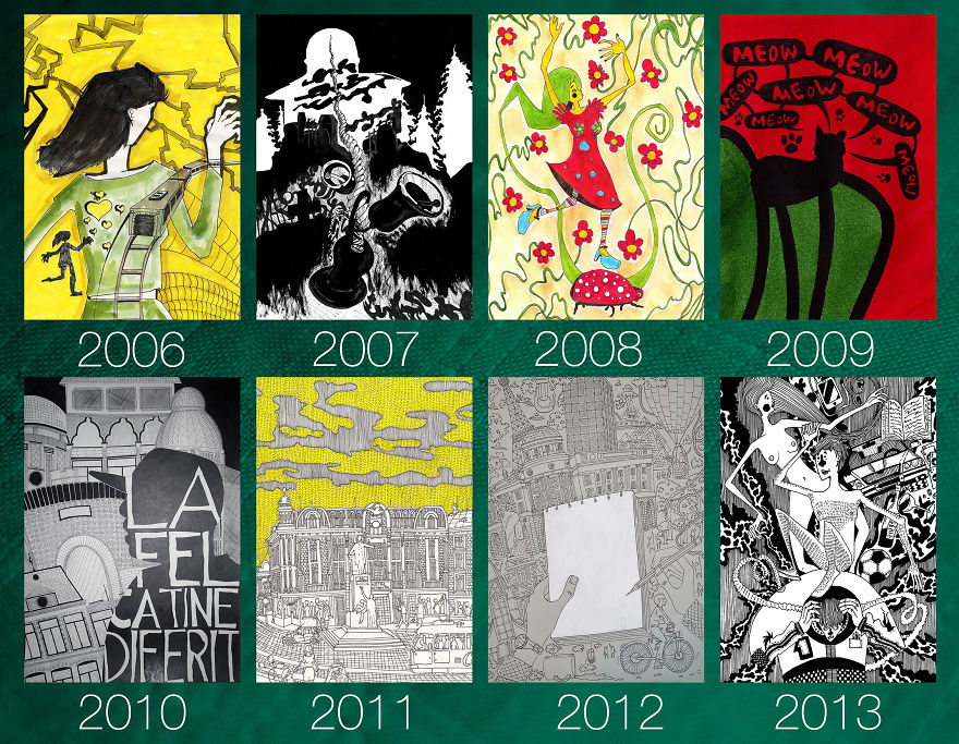 My Drawing Evolution Between 2006 And 2013