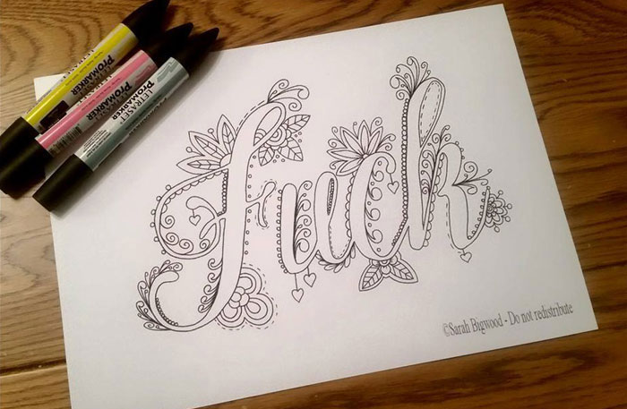 Swear Word Coloring Book Will Help You Stop Swearing And Start Coloring In 2016