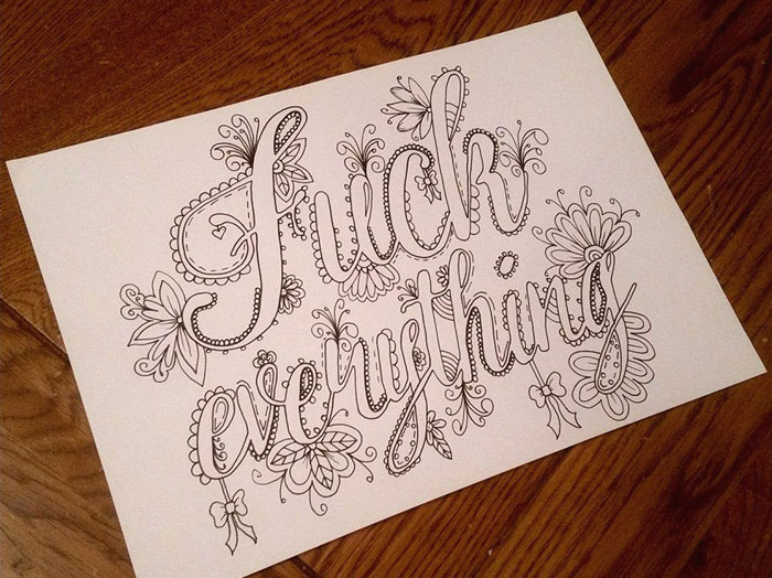 Swear Word Coloring Book Will Help You Stop Swearing And Start Coloring In 2016
