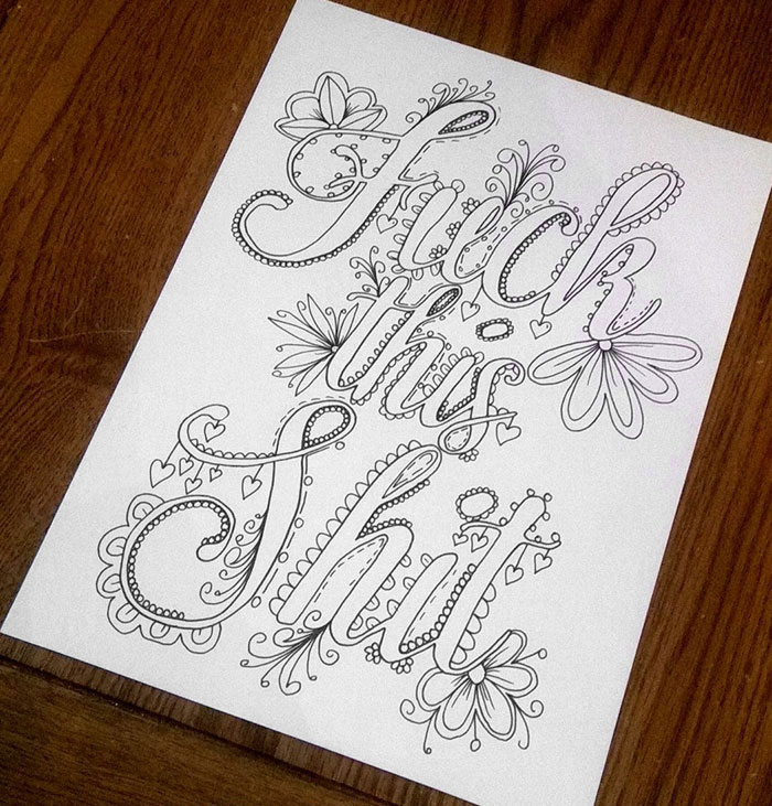 Swear Word Coloring Book Will Help You Stop Swearing And Start Coloring In 2016