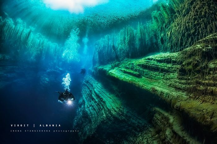 The Magical Underwater World Of Albanian Caves The Magical Underwater World Of Albanian Caves
