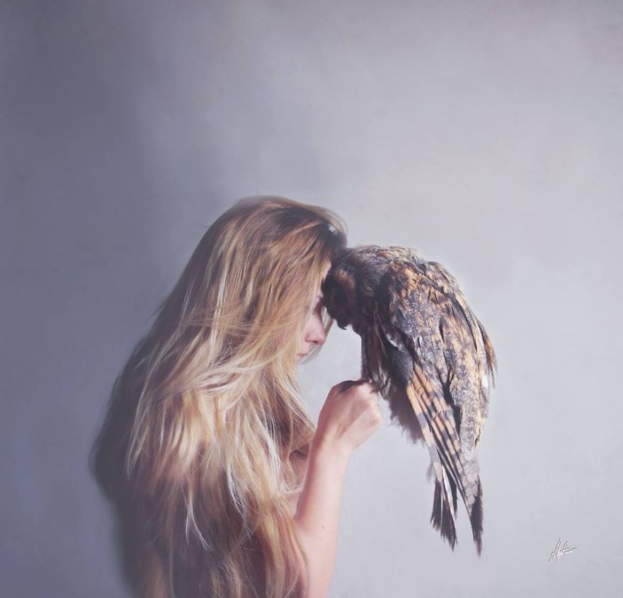 Self-Taught Artist Captures The Connection Between Humans And Nature In Self-Portraits