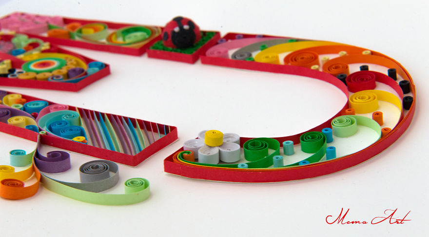 A Mother Of Two Creates Amazing Art Using Quilling Paper