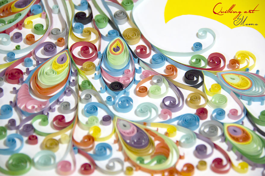 A Mother Of Two Creates Amazing Art Using Quilling Paper
