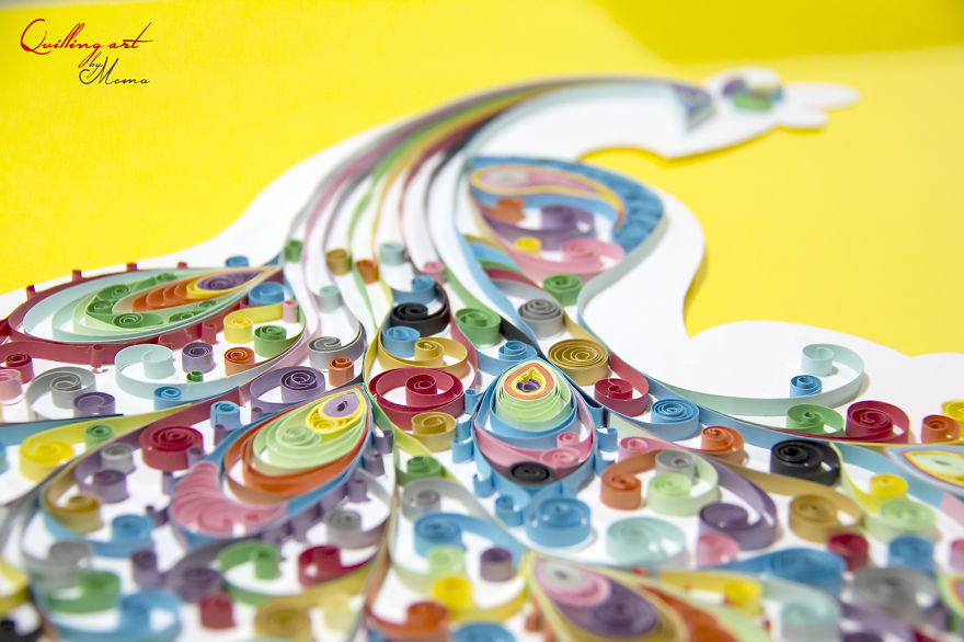 A Mother Of Two Creates Amazing Art Using Quilling Paper
