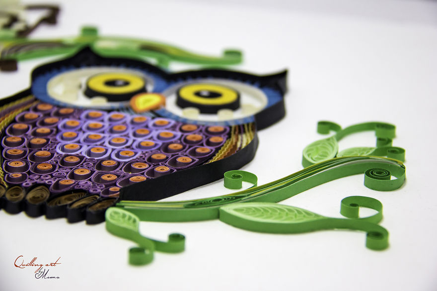 A Mother Of Two Creates Amazing Art Using Quilling Paper