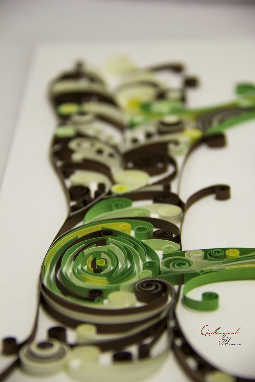 A Mother Of Two Creates Amazing Art Using Quilling Paper