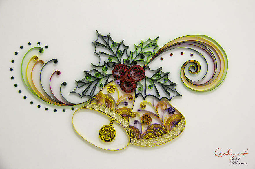 A Mother Of Two Creates Amazing Art Using Quilling Paper