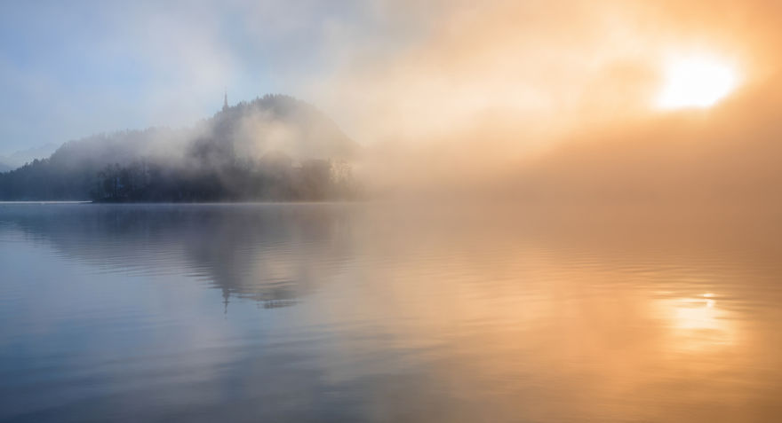 Another Magical Sunrise At Lake Bled In Slovenia Another Magical Sunrise At Lake Bled In Slovenia
