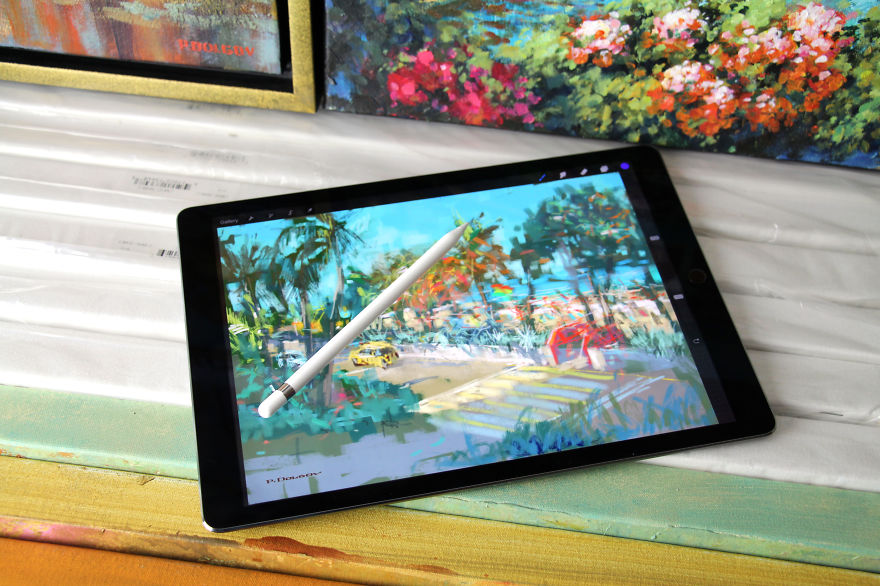 Art Made With Ipad Pro Meets Oil Painting Inside My Studio
