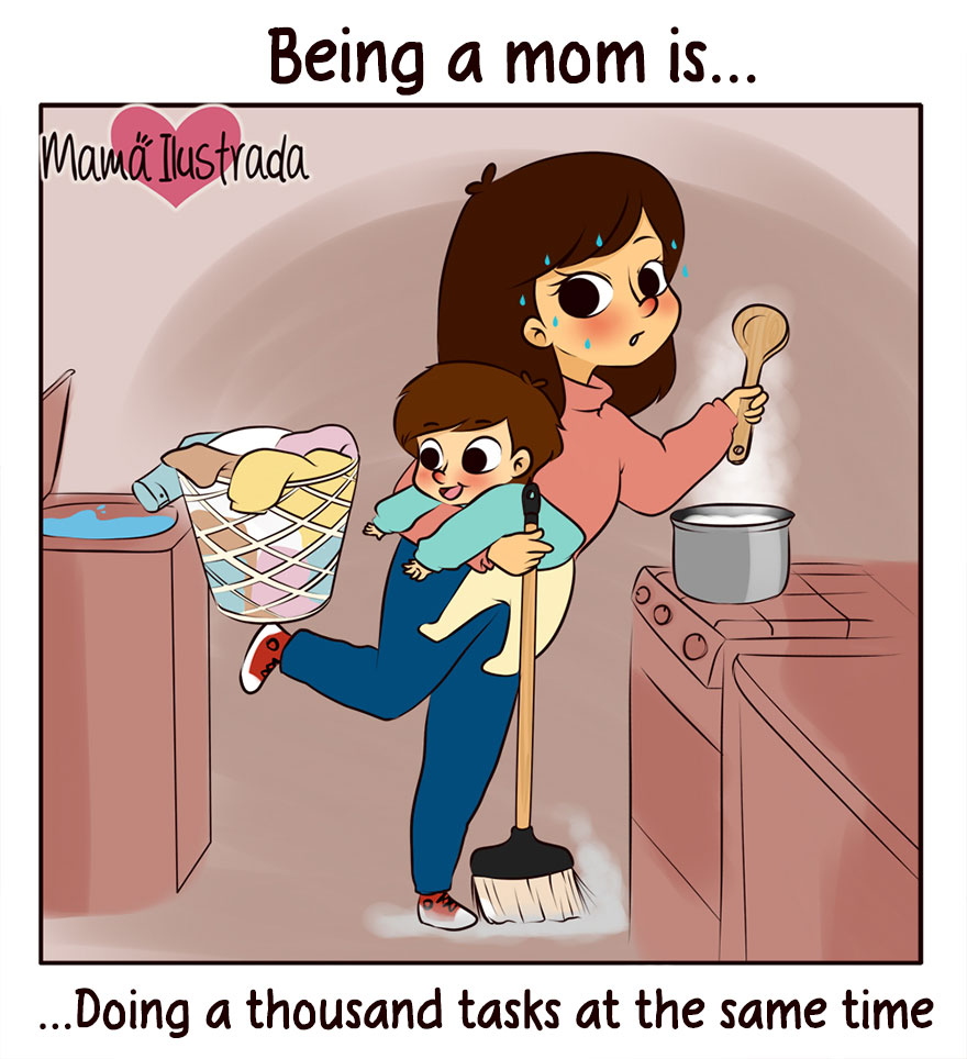 Being A Mom Is...