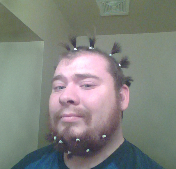 So A Little Girl At The Shelter I Work At Wanted To Do My Hair. This Happened