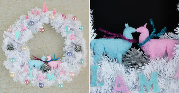 DIY Holiday Wreath: Deck The Halls With Fa La Llamas!