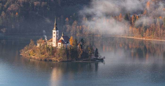 Another Magical Sunrise At Lake Bled In Slovenia
