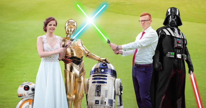 I Changed My Wedding Photos To Add A Bit Of Star Wars To Them
