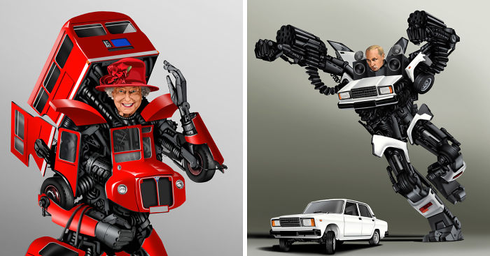 World Leaders Illustrated As Transformers By Gunduz Aghayev