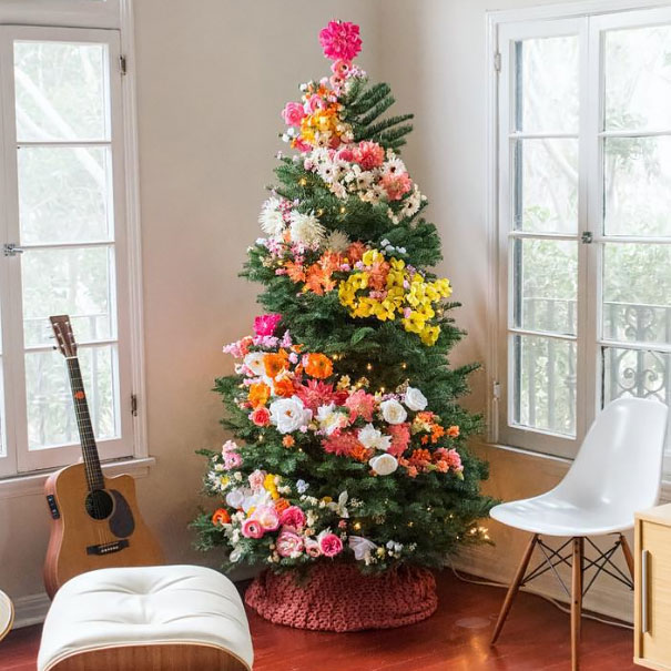 Floral Christmas Tree