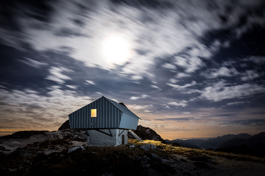 Former WW1 Bunker Transformed Into A Cozy Cabin For Mountaineers Former WW1 Bunker Transformed Into A Cozy Cabin For Mountaineers