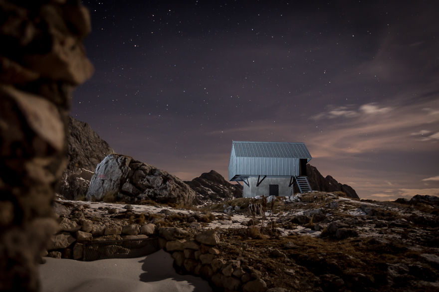 Former WW1 Bunker Transformed Into A Cozy Cabin For Mountaineers
