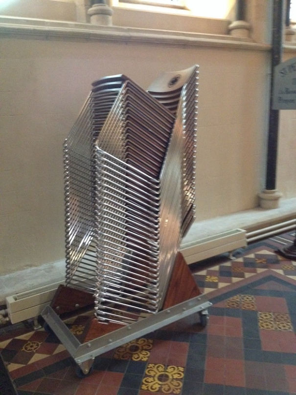 The Most Beautiful Stack Of Chairs Ever.