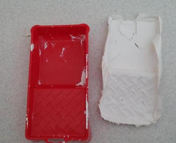 A Perfect Dry Paint Tray Peel.