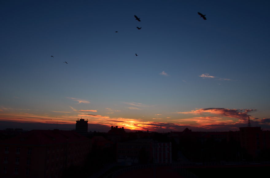 I Captured Powerful Romanian Autumn Sunsets From One Spot