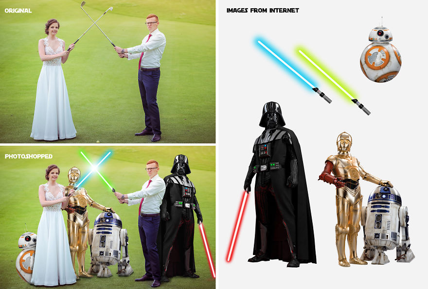 I Changed My Wedding Photos To Add A Bit Of Star Wars To Them I Changed My Wedding Photos To Add A Bit Of Star Wars To Them