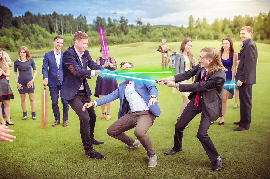 I Changed My Wedding Photos To Add A Bit Of Star Wars To Them I Changed My Wedding Photos To Add A Bit Of Star Wars To Them