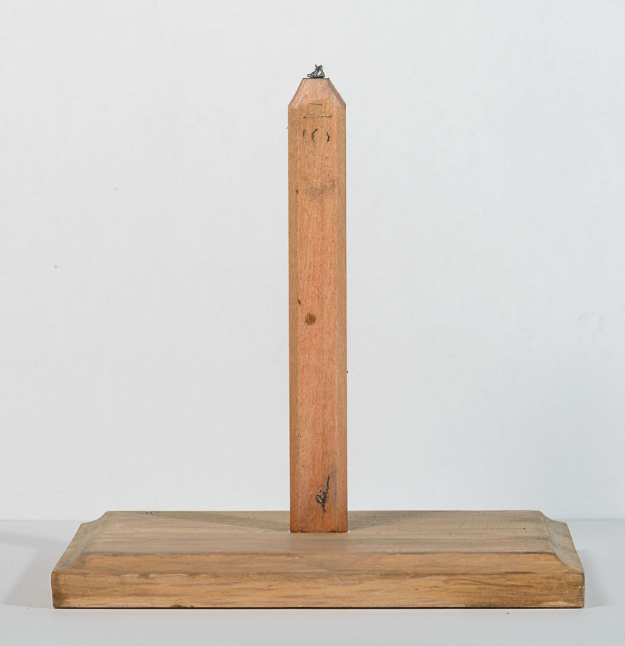 I Found A Carpenter Pencil In The Shop And Carved It Into A Train On Rails I Found A Carpenter Pencil In The Shop And Carved It Into A Train On Rails