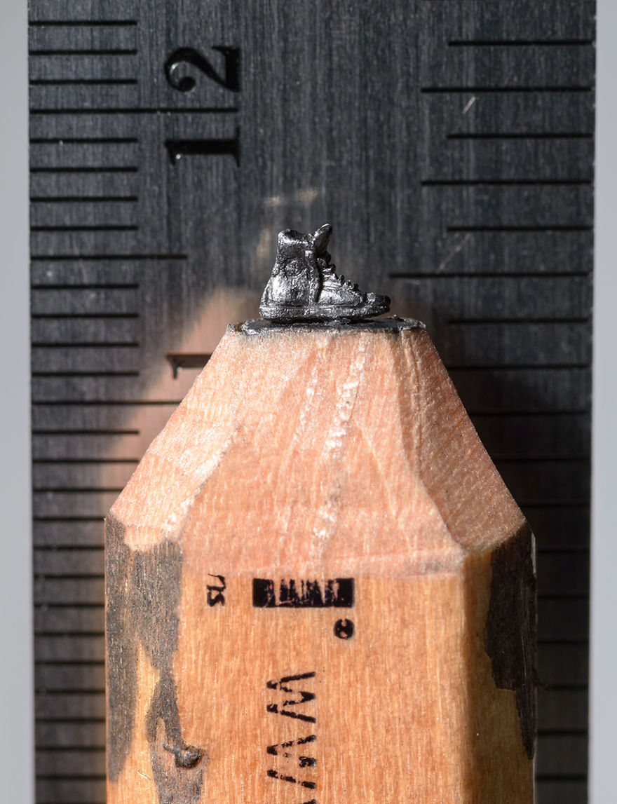 I Found A Carpenter Pencil In The Shop And Carved It Into A Train On Rails I Found A Carpenter Pencil In The Shop And Carved It Into A Train On Rails