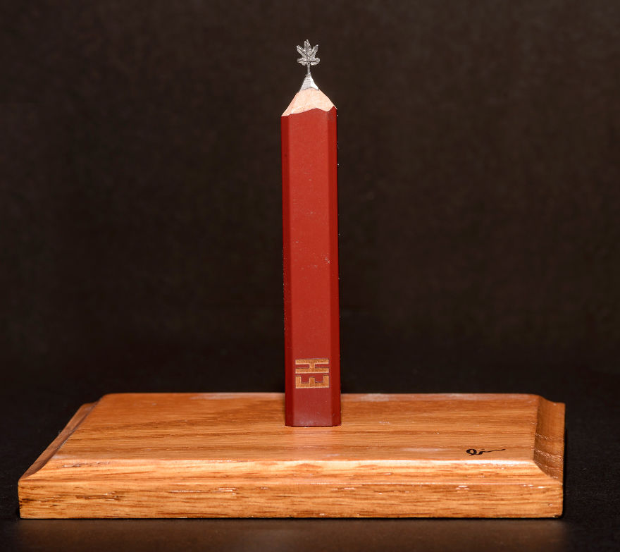 I Found A Carpenter Pencil In The Shop And Carved It Into A Train On Rails I Found A Carpenter Pencil In The Shop And Carved It Into A Train On Rails