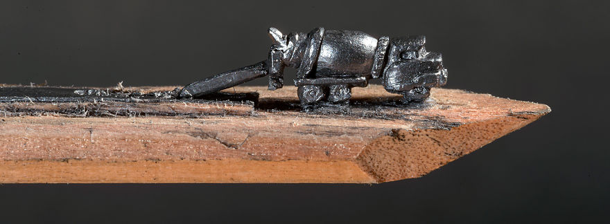 I Found A Carpenter Pencil In The Shop And Carved It Into A Train On Rails I Found A Carpenter Pencil In The Shop And Carved It Into A Train On Rails