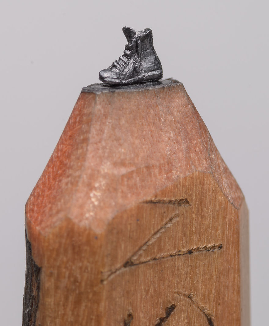 I Found A Carpenter Pencil In The Shop And Carved It Into A Train On Rails I Found A Carpenter Pencil In The Shop And Carved It Into A Train On Rails